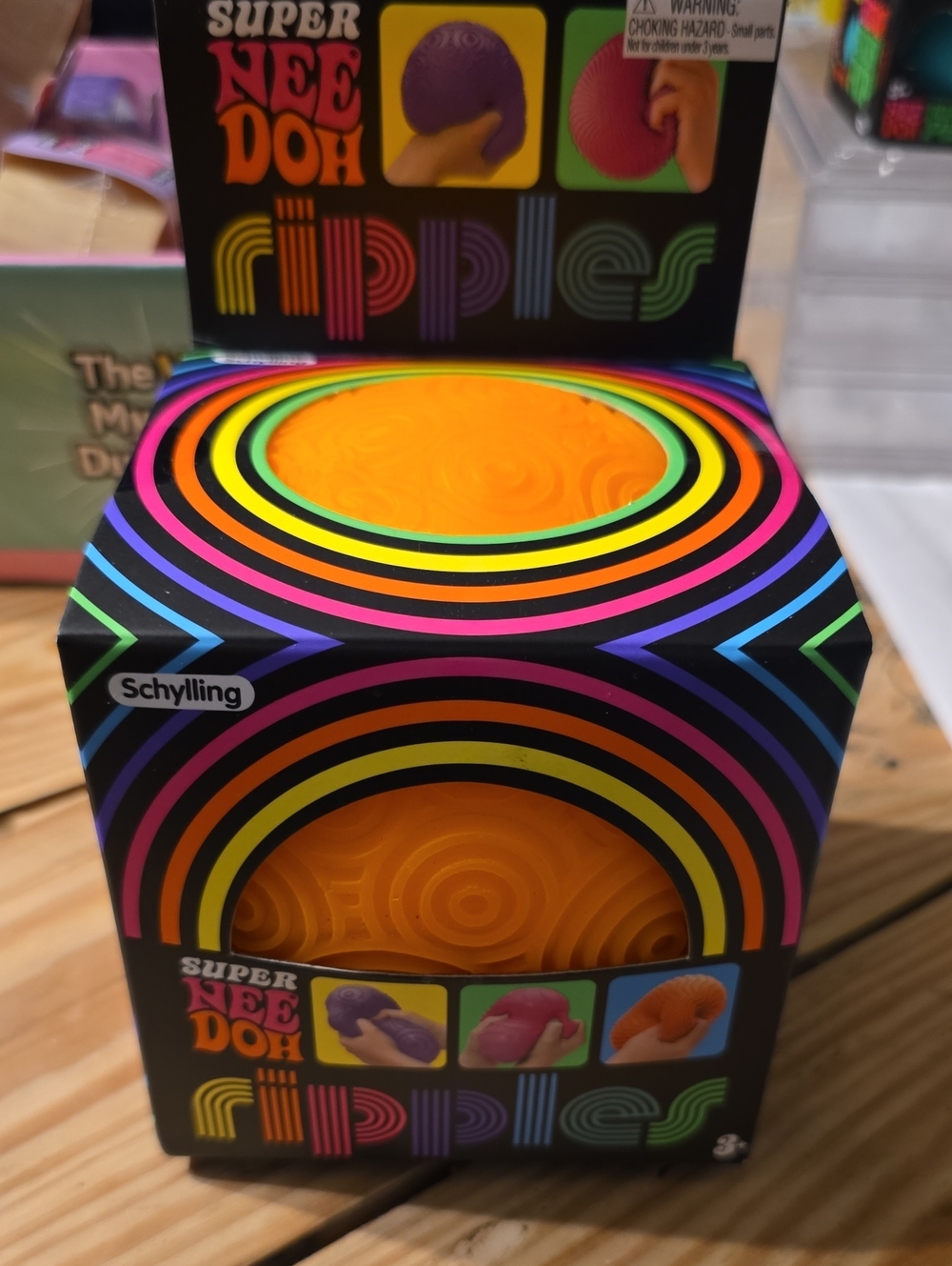 Schylling Ripples Super NeeDoh Stress Ball - Bright Orange